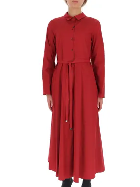 'S Max Mara Belted Shirt Dress