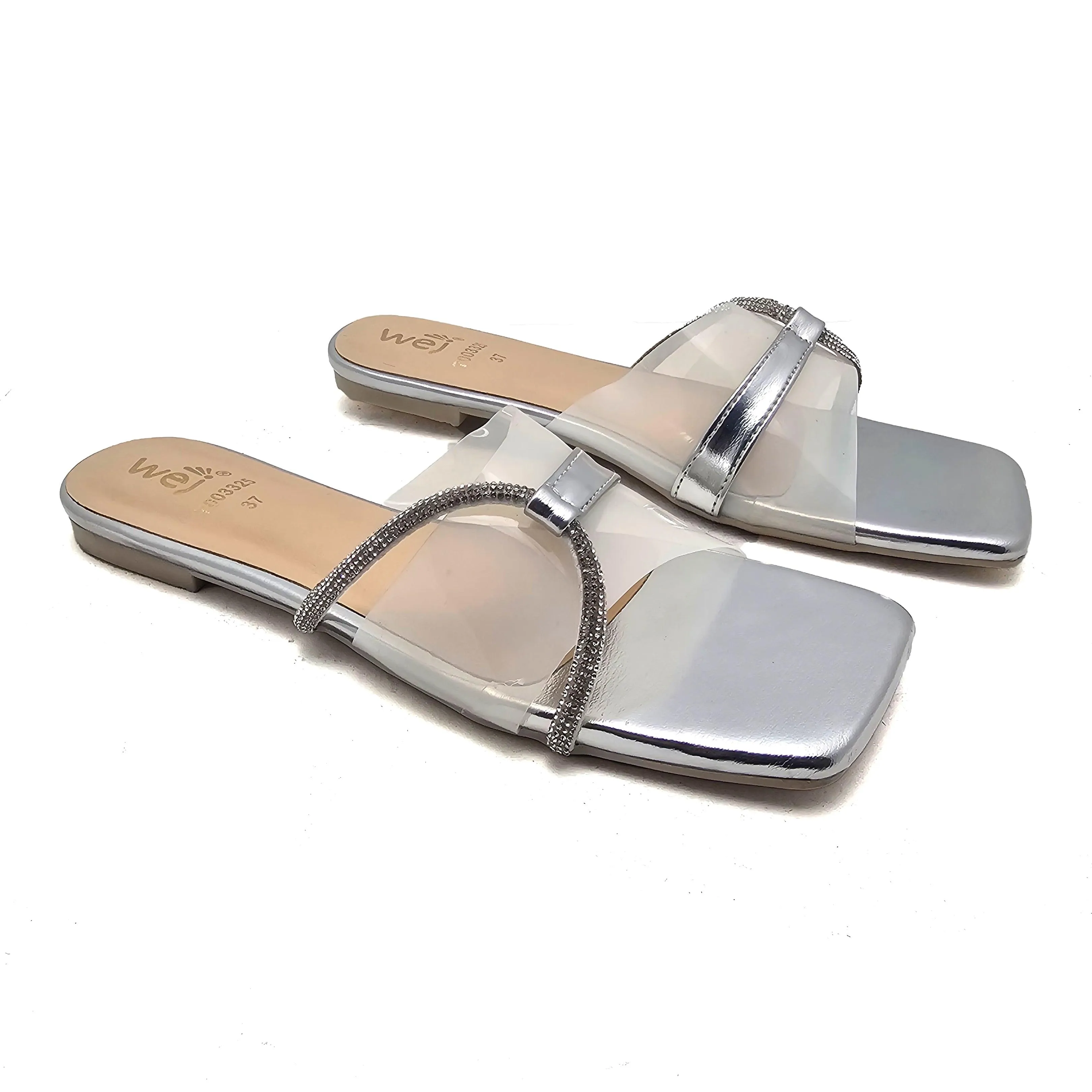 Silver Casual Slipper