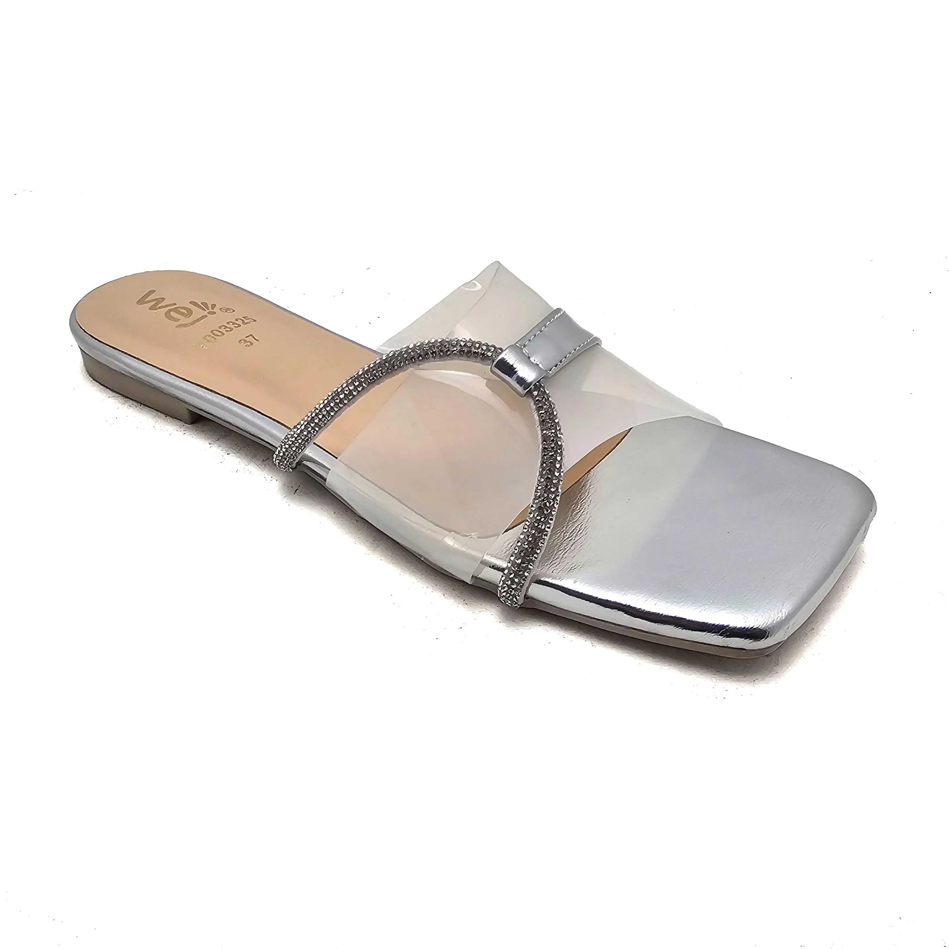 Silver Casual Slipper