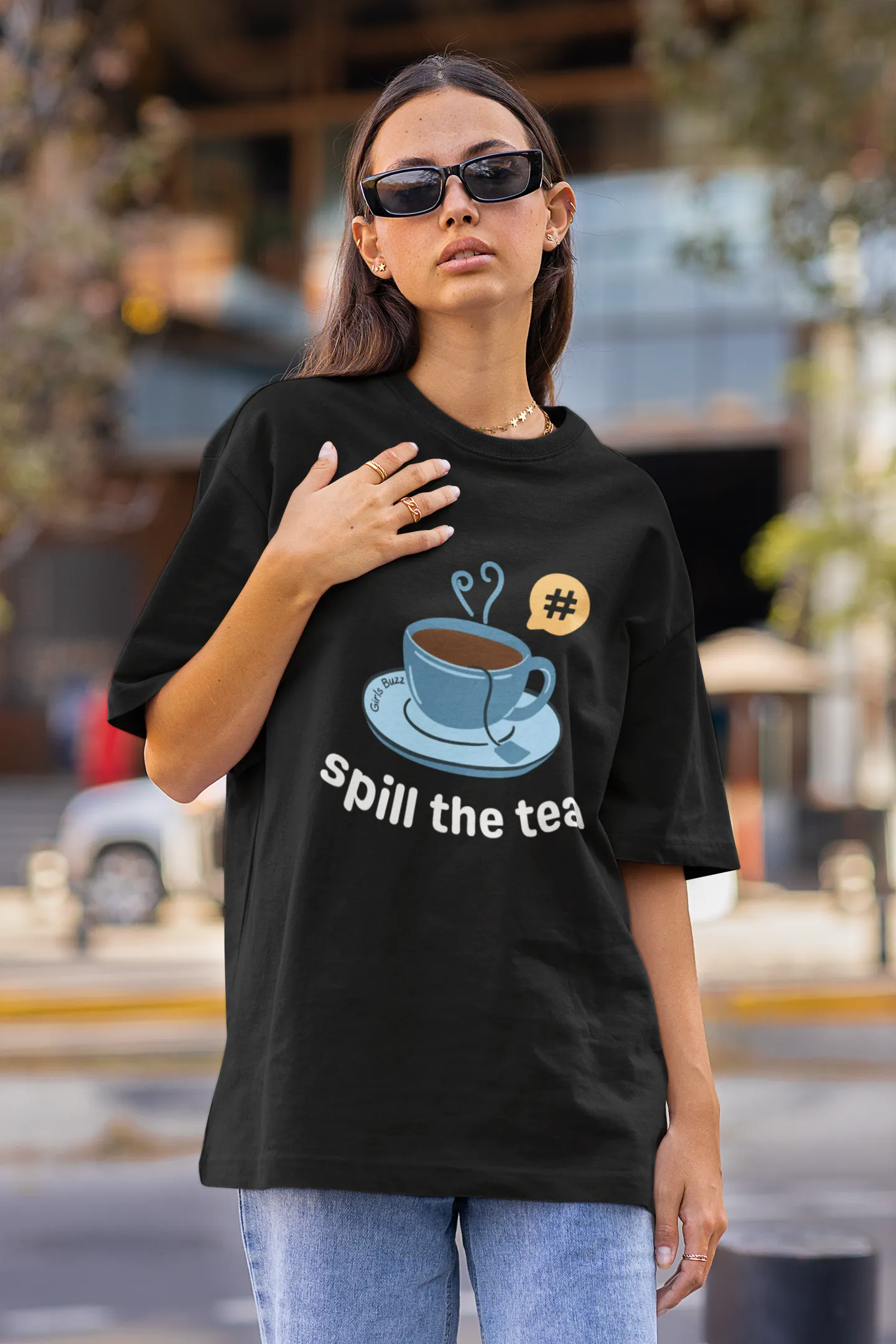 Spill The Tea Oversized Tee