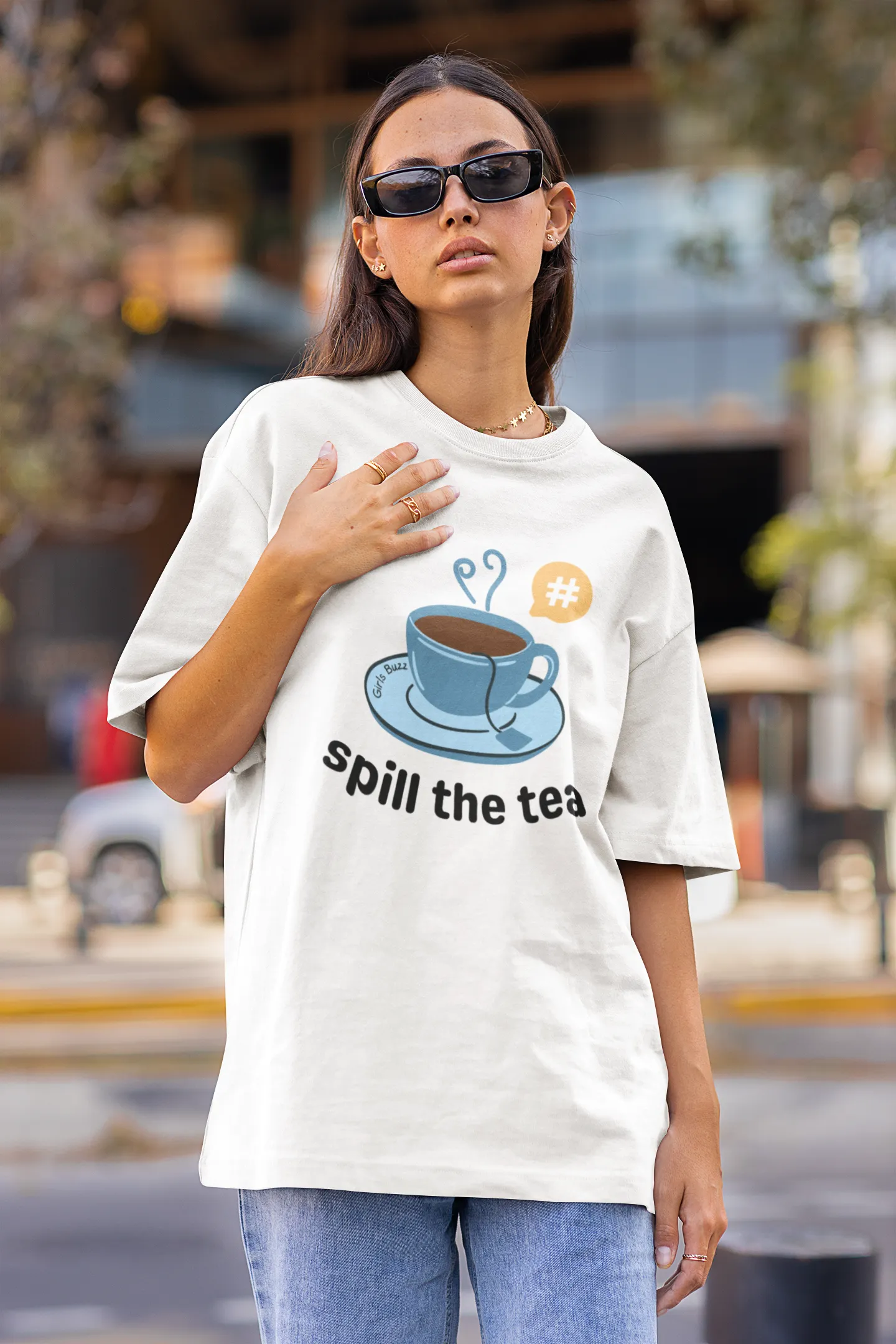 Spill The Tea Oversized Tee