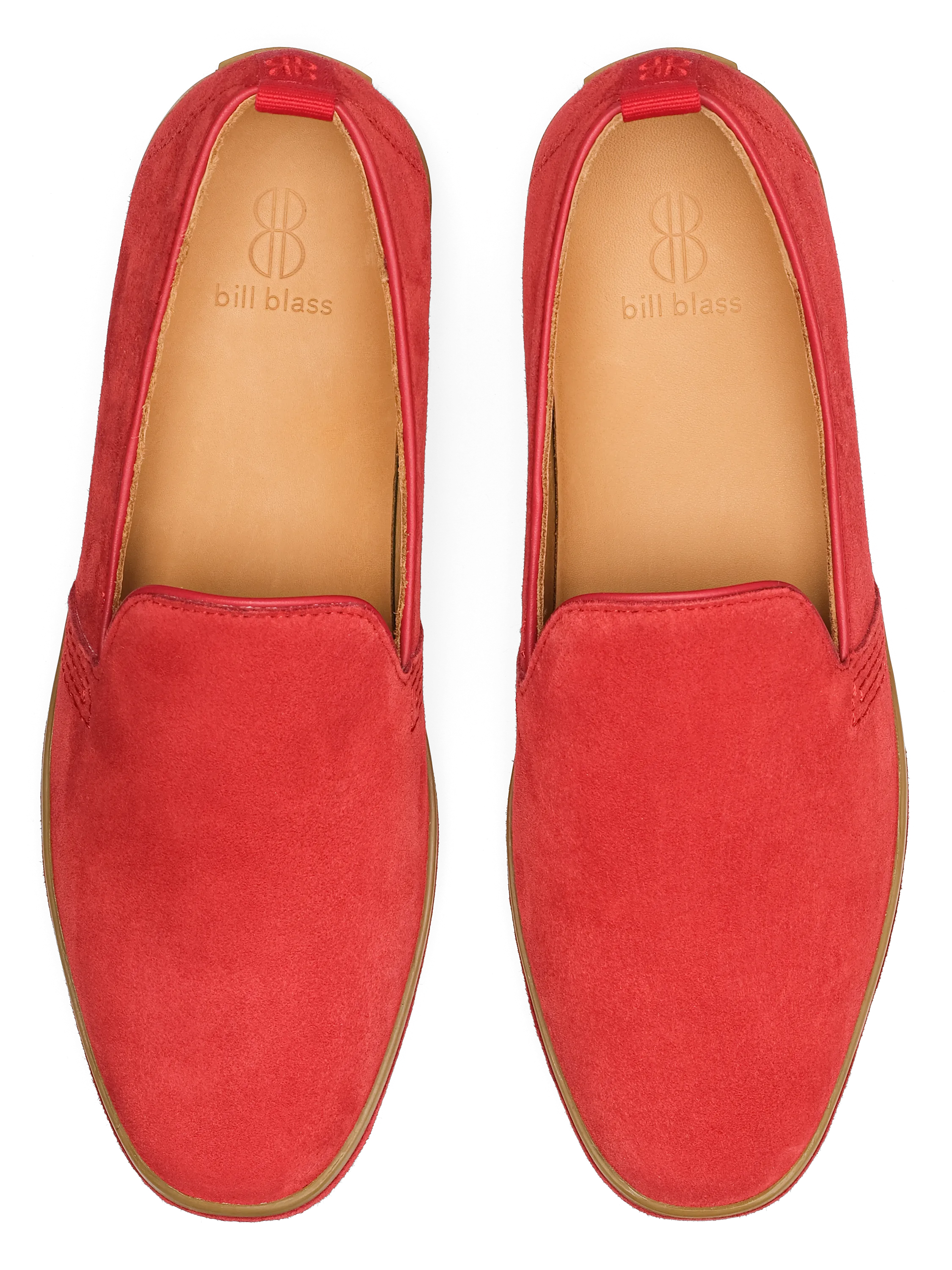 Sutton Suede Slip On - Red