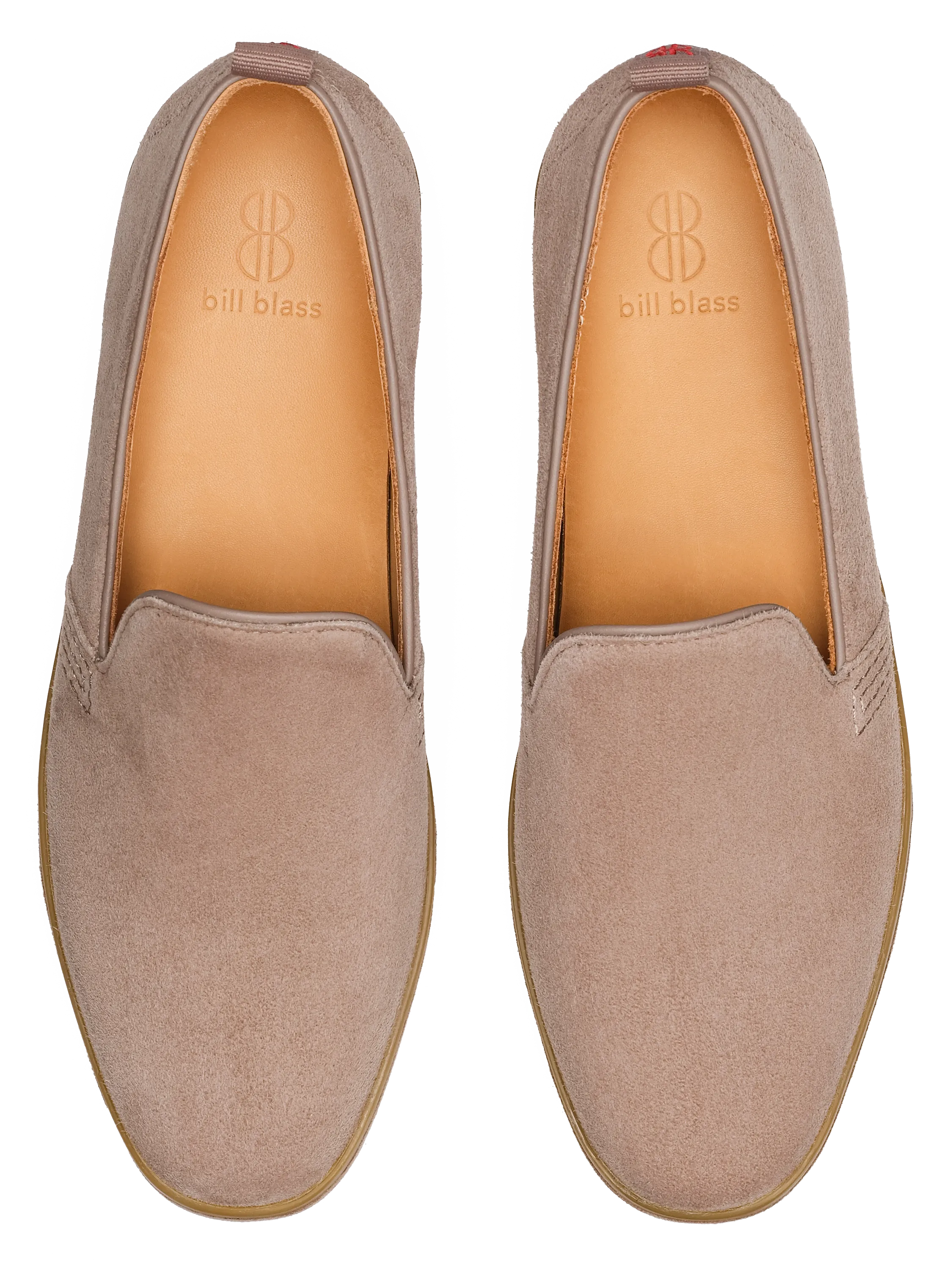 Sutton Suede Slip On - Stone Grey