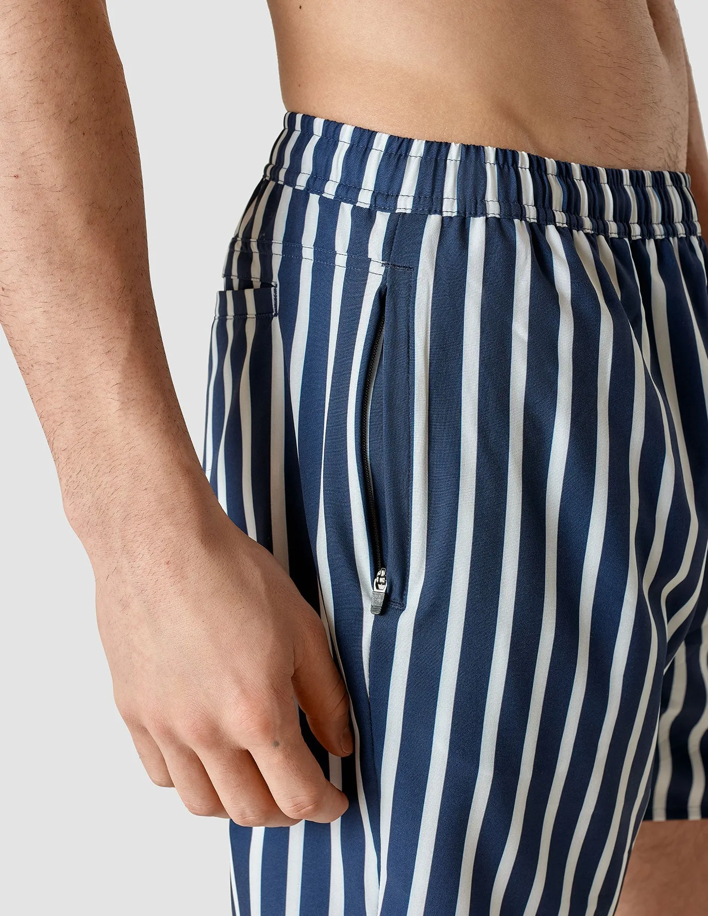 Swim Shorts Navy Stripe