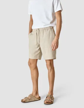 Tech Linen Elastic Shorts Sandshell