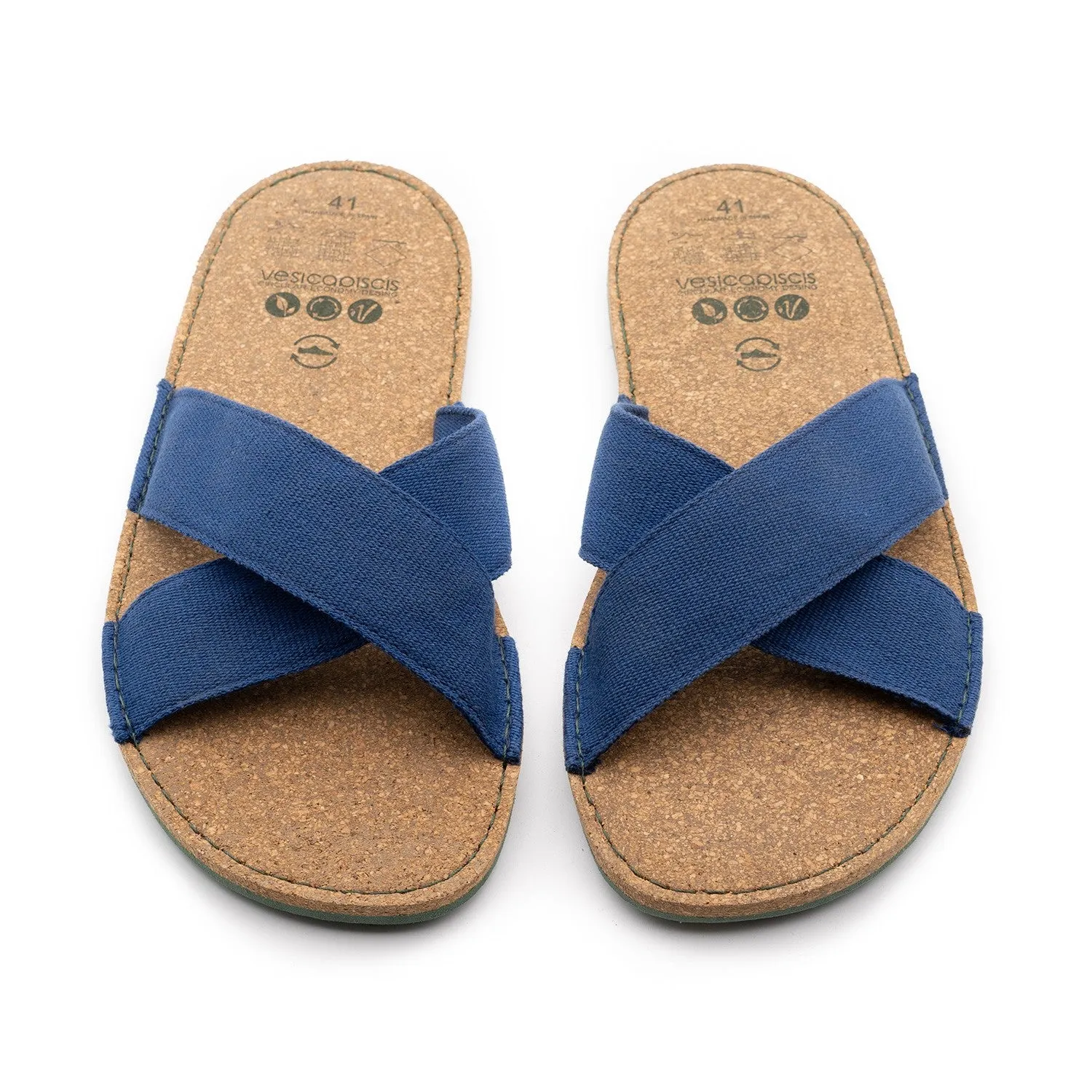 Vegan sandal blue SRI001