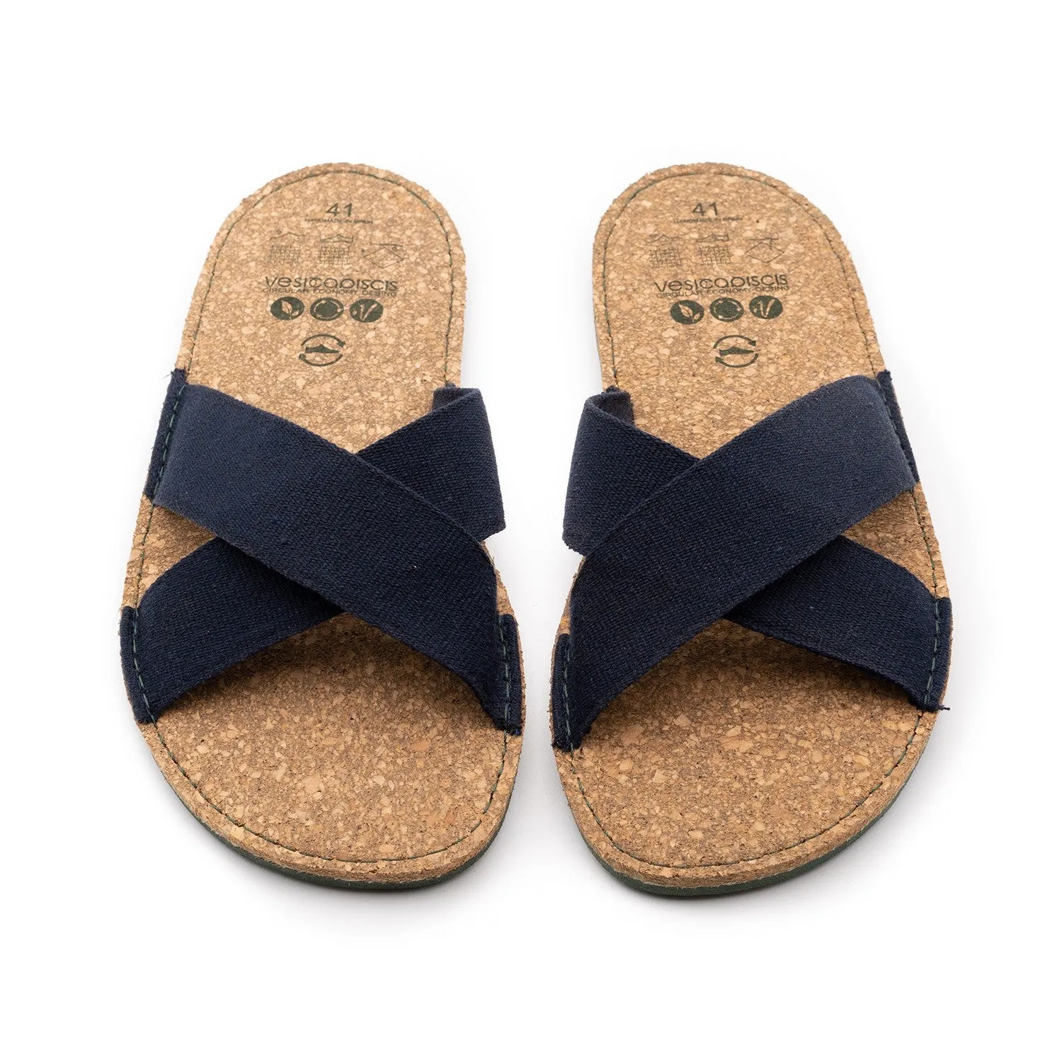 Vegan sandal marine ALA003