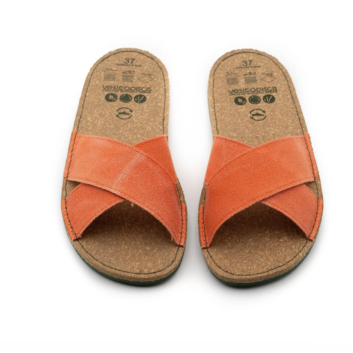 Vegan sandal orange SRI011