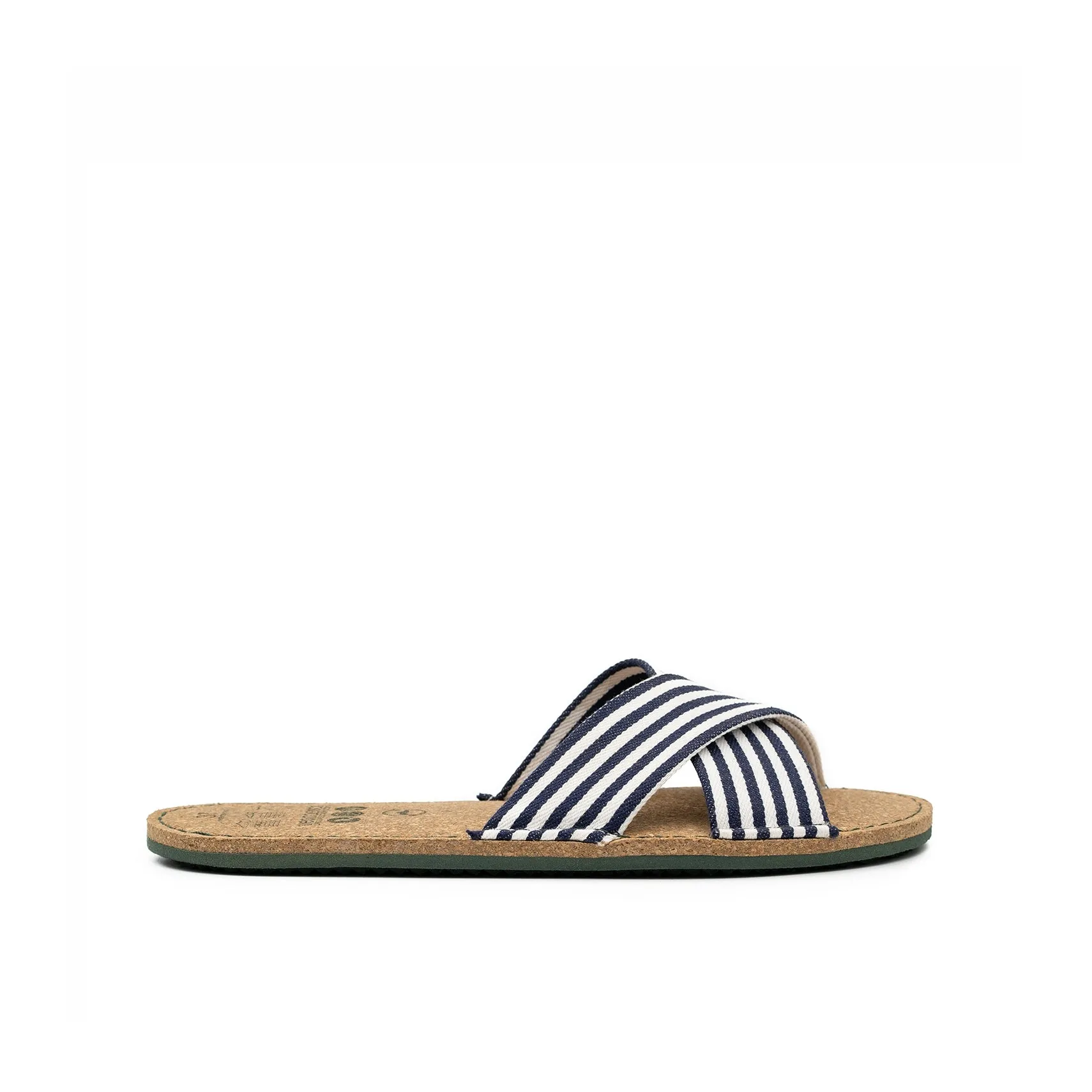 Vegan sandal white-blue SRI013