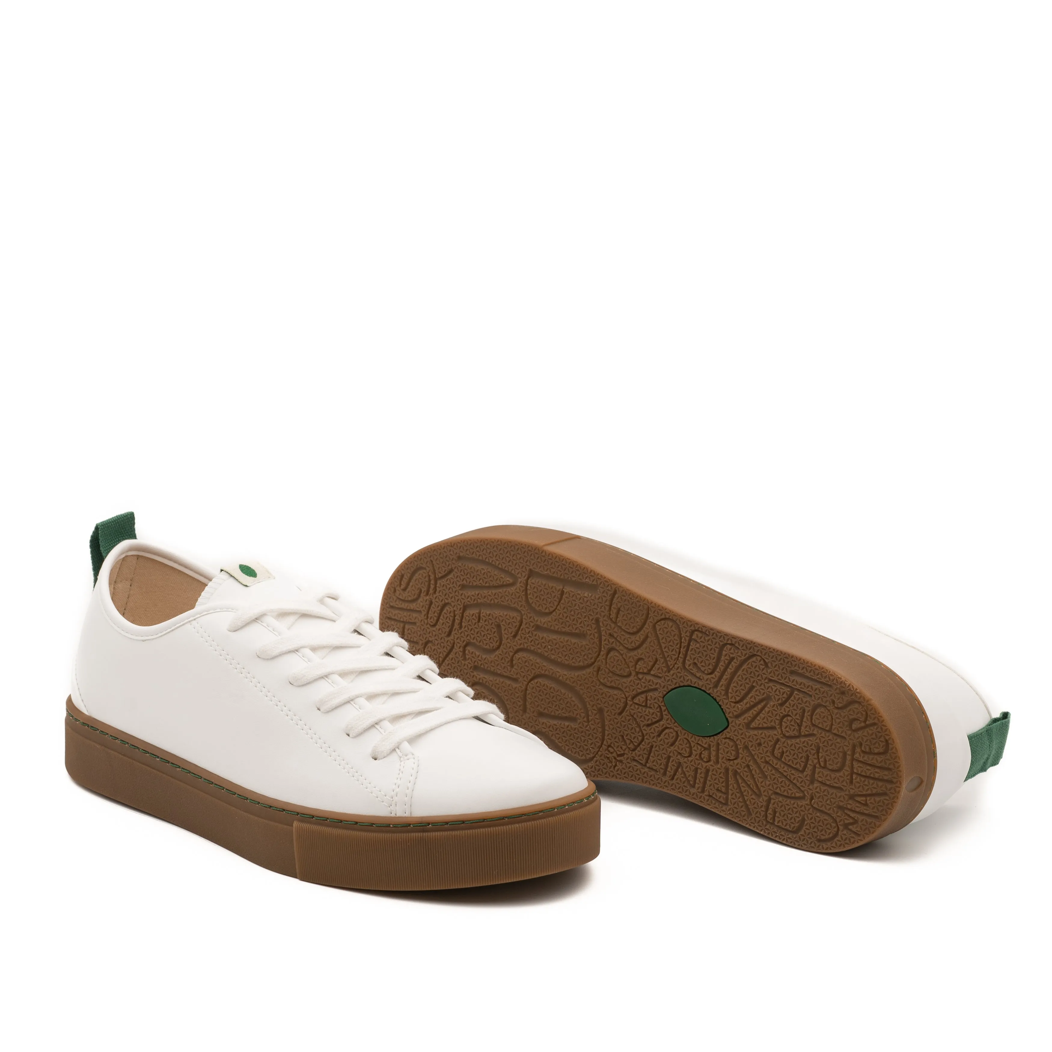 White Vegan Corn Sneakers - NIK010