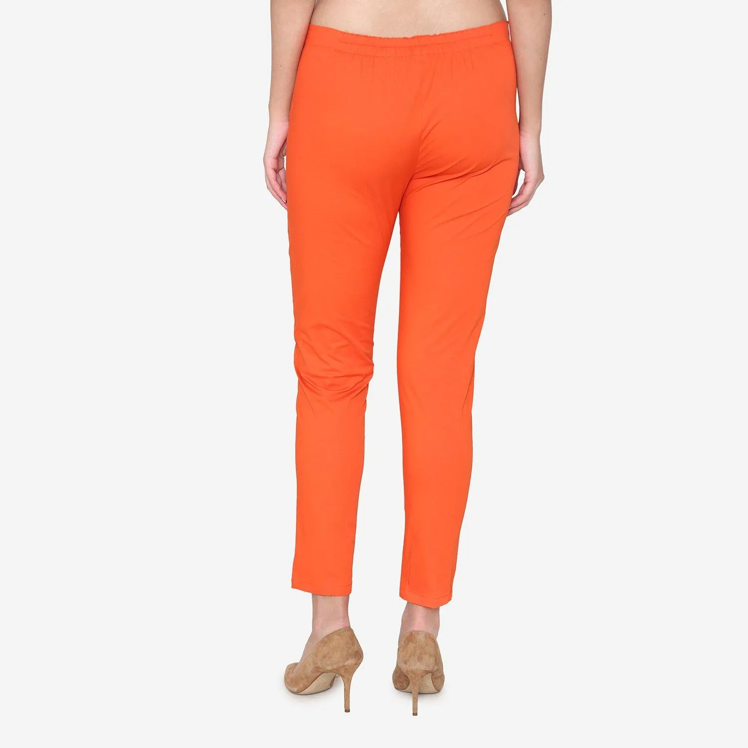 Women's Cotton Formal Trousers - Fire