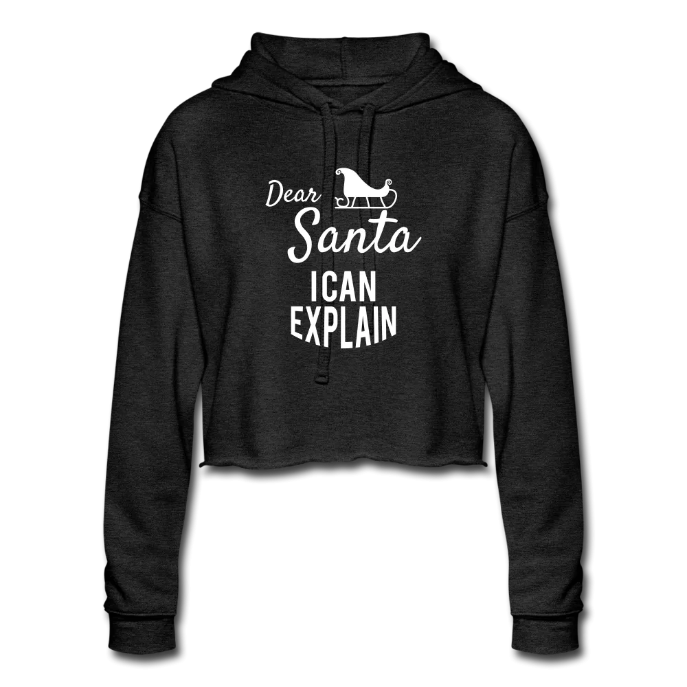 Women's Santa Cropped Hoodie