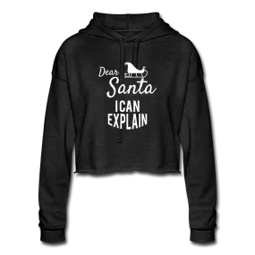 Women's Santa Cropped Hoodie